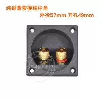 二位音响方形接线盒 接线柱 音箱接线端子 接线板开孔49mm 1#接线柱(1只)