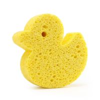 阿玛熊婴儿洗澡海绵新生儿童搓澡神器宝宝巾洗头刷用品沐浴擦搓泥 洗澡海绵-黄色小鸭