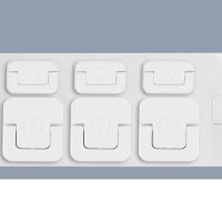 哈尼克兹防触电插座插头保护盖安全儿童防护盖防电插座盖保护套 10个装白色(2孔3孔各5个)