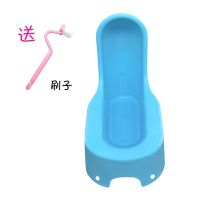 儿童坐便器蹲便马桶婴幼儿把尿盆男童站立小便器宝宝便盆床上夜用 浅蓝色(赠马桶刷)