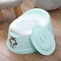 加大号抽屉式宝宝坐便器男婴幼儿坐便器女儿童马桶座便器婴儿便盆 蓝色 送刷子