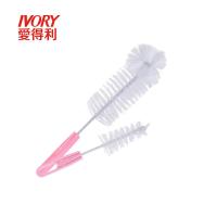 爱得利奶瓶刷尼龙多用奶瓶奶嘴刷组2件套装清洁用品适合玻璃奶瓶 尼龙奶瓶刷一套