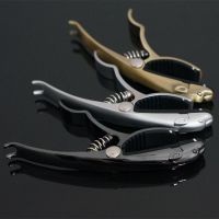 民谣吉他变调夹尤克里里变音夹个性金属电木吉它品夹capo通用配件 古铜色猎豹