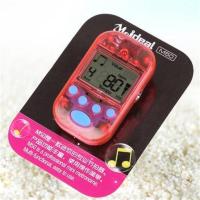 \节拍器自动葫芦丝打拍子迷你扬琴单簧管弹唱手风琴古筝计时器 透明红/送3电池