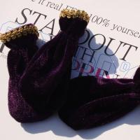 升级加厚款金丝绒立式钢琴脚踏套踏板套保护套防滑三角电钢琴通用 紫罗兰 加厚款1套(3只装)