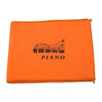 钢琴键盘防尘布键盘尼88键电钢琴61键电子琴盖布盖巾琴键布罩通用 橘色 61键电子琴用
