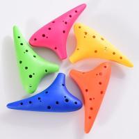 陶笛12孔中音C调 初学入门 专业十二孔AC陶埙6学生儿童六演奏乐器 12孔AC树脂款[颜色随机]