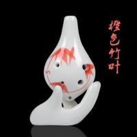 初学陶笛专业儿童民族乐器六孔陶埙 6孔中音C调AC陶笛 入门/橙竹无赠品