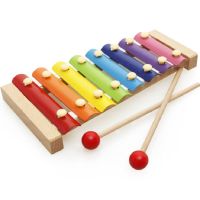 宝宝益智力多功能玩具儿童男孩手敲琴1-3岁4乐器女孩音乐八音琴 八音琴[常规色]