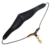 萨克斯背带挂带脖带加厚舒适真皮学生中音成人飞鸟乐器配件 黑色