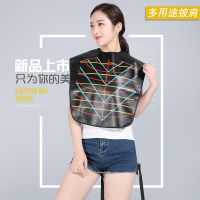 美发披肩加厚理发垫肩焗油染发洗发烫发发廊工具家用剪发防水围布 黑色