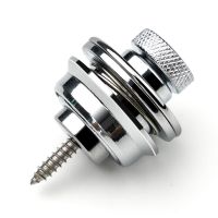 吉他背带扣背带钉贝斯民谣电吉他背带锁扣木吉他尾钉钮钉防脱扣 银色1个