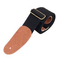 P&amp;P民谣吉他背带 电吉他背带 个性木吉他背肩带 贝斯背带柔软舒适 普及黑送3拨片