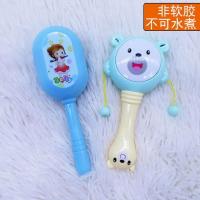 新生儿婴幼儿安抚玩具手摇铃沙锤摇鼓早教小铃铛睡觉手铃拨浪鼓 两件套a摇铃[颜色随机发]