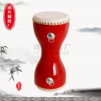 特价14cm成人胸鼓 手拍鼓 牛皮鼓健身腰鼓广场舞鼓腰鼓秧歌鼓 14cm红色胸鼓+鼓棒+背带+方巾