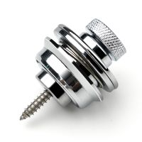 吉他背带扣背带钉背带钮尾钉钮钉防脱落贝斯民谣电木吉他背带扣锁 银色1个