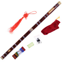 苦竹二节笛子横笛初学入门竹笛儿童G成人F学生E梆笛D萧笛C调曲笛 送5件套 G调(儿童少年初学)