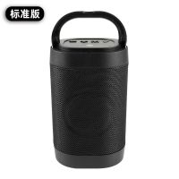 蓝牙音响低音炮大音量插卡U盘户外骑行便携手提七彩灯无线小音箱 黑[标准版]标清音效/无彩灯