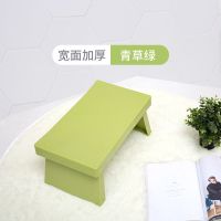 小板凳家用钢琴脚踏凳办公室搁脚凳美甲儿童换鞋凳浴室凳矮凳子 青草绿 17CM高