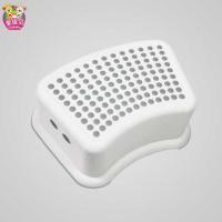 儿童防滑凳喂奶钢琴浴室洗澡踩踏塑料垫脚凳矮板凳宝宝洗手小凳 浅灰色