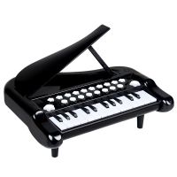 儿童电子琴宝宝早教音乐玩具电子琴小钢琴2-3-5-6岁女孩益智玩具 黑色基础版--25键琴套装