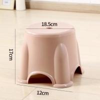 儿童洗澡凳钢琴浴室防滑塑料踩踏板凳垫脚凳矮宝宝洗手喂奶小凳子 蘑菇凳-小号浅粉