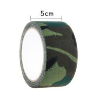 迷彩胶布户外布基仿生胶带加厚自行车防水丛林暗夜伪装缠绕布 丛林迷彩 5厘米*5米