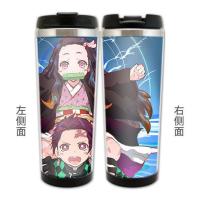 鬼灭之刃动漫周边水杯杯子钥匙扣挂件项链怀表书签笔筒时钟摆件品 鬼灭之刃 项链(古铜色)(单面)