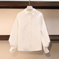 背带裙套装裙女2020年新款秋装韩版洋气减龄气质衬衫连衣裙两件套 [单件]白色衬衫 S[70-95]