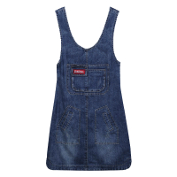 牛仔背带裙女春夏两件套装2021新款修身时尚连衣裙中长款包臀裙子 002#单独牛仔裙 S