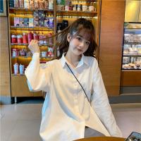 学院风盐系软妹背带连衣裙女学生韩版百搭显瘦中长裙子上衣套装潮 白色衬衫[不含领结] S