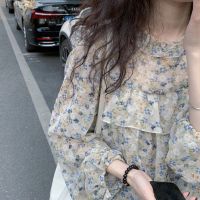 牛仔背带裙女夏季2021新款韩版宽松学院风长款过膝牛仔裙子套装 花色 碎花衬衫 S