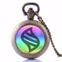 动漫周边手表神奇宝贝Mega Stone项链怀表石英表皮卡丘精灵宝可梦 青铜