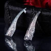 ‖延禧攻略如懿传甄嬛传同款指甲套清朝皇后配饰指甲舞台演出 款式1 银色8CM指甲套2只