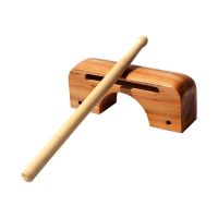 白木长角木鱼低音梆子 低音板木鱼地方戏曲戏剧邦子京剧打击乐器 高音梆子