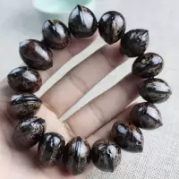 天然植物果实木鱼果菩提子手串原籽文玩佛珠手链男女念珠饰品收藏 大木鱼果菩提手串 无佛头