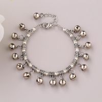 古风铃铛脚链会响女复古学生表演舞蹈道具脚环民族风ins手链男 单铃铛款手链 1个