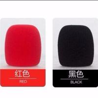 话筒保护海绵套电容麦防风咪罩KTV麦克风防喷防摔套加厚非一次性 2个(纯色随机2个/指定颜色请留言)