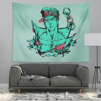 JOJO的奇妙冒险吉良吉影花京院典明挂布背景布动漫周边宿舍墙布 JOJO1 小号98*68(不送灯)