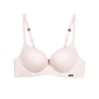 皇冠黛安芬 芳丽姿小胸聚拢文胸上托调整型内衣女防滑无钢圈胸罩 肤色 70B