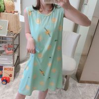 睡裙女夏学生可爱宫廷风睡裙长款过膝性感睡衣女迷人连衣裙春秋款 008#青柠檬裙 M码[推荐:80-100斤]
