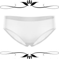 2条冰丝无痕内裤女超薄抗菌中腰新款性感迷人学生韩版少女三角裤 浅灰色 1条装 XL 115-130斤