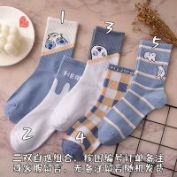 袜子女韩版中筒原宿风ins女长筒可爱日系百搭长袜学生秋冬堆堆袜 (两双装)自选组合留言客服