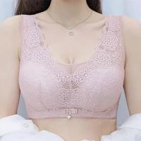 [大胸显小]内衣女薄款无钢圈性感聚拢文胸调整型收副乳透气胸罩 豆沙粉 舒适不勒胸 75B 34B