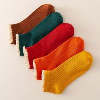 袜子女韩版短袜夏季日系女袜短筒船袜吸汗防臭潮流花边袜个性女袜 [3双装]主图款混搭