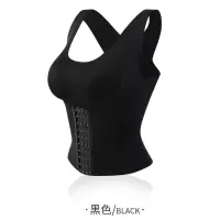 背背佳带胸垫美背塑身衣收腹束腰收副乳调整内衣矫正驼背美体上衣 黑色 M 建议80-100斤