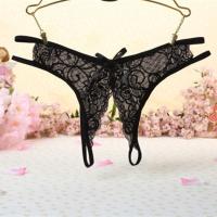 情趣内衣内裤女性感内裤免脱成人情趣用品开档蕾丝内裤丁字裤女 1条装(606) 03款(均码80-140斤)