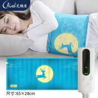 盐袋电加热海盐粗盐热敷包艾灸盐包理疗袋家用肩颈暖宫神器护腰带 吉祥鹿+九档定时 经典款+3个艾草包