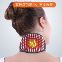 纳米自发热托玛琳护颈带颈椎病克星热疗热敷颈椎脖子颈部护具 男款 蓝边