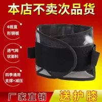惠泽护腰带腰间盘腰椎间盘钢板劳损保暖突出透气薄款夏季腰围腰托 网状护腰送护膝 S码